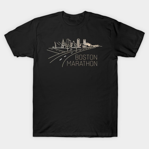 boston marathon T-Shirt by CreationArt8